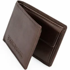 Sale Farmhood Memphis Geldbörse RFID Schutz Leder 12.5 cm dark brown