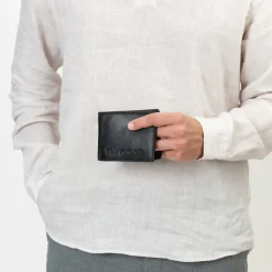 New Farmhood Memphis Geldbörse RFID Schutz Leder 12.5 cm black