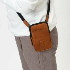 Farmhood Handytaschen<Memphis Handytasche Leder 12 cm cognac