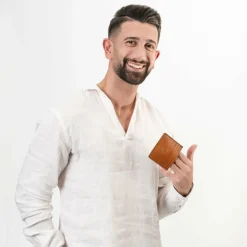 Farmhood Memphis Kreditkartenetui RFID Schutz Leder 10 cm