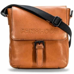 Farmhood Umhängetaschen<Memphis Umhängetasche Leder 22 cm cognac