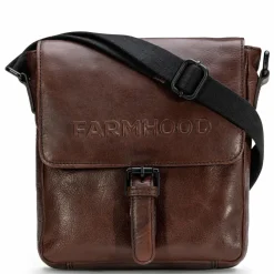 Hot Farmhood Memphis Umhängetasche Leder 22 cm dark brown