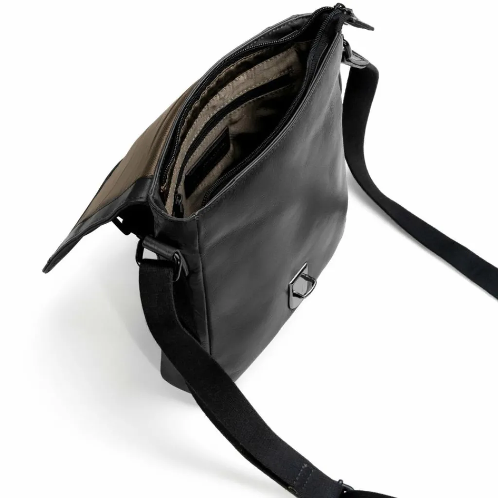 Farmhood Umhängetaschen<Memphis Umhängetasche Leder 22 cm black