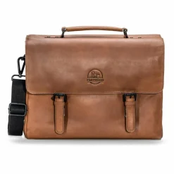Farmhood Aktentaschen<Nashville Aktentasche XXL 3 Fächer Leder 39 cm mid brown