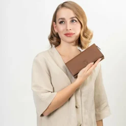 Best Farmhood Nashville Geldbörse RFID Schutz Leder 19.5 cm brown