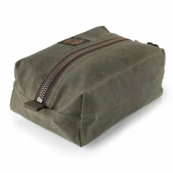 Filson Tin Cloth Kulturbeutel Leder 23 cm