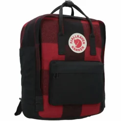 Discount Fjällräven Kanken Re-Wool City Rucksack 35 cm red-black