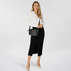 Discount Fossil Danni Umhängetasche Leder 23 cm black