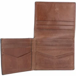 Fossil Herrengeldbörsen Querformat<Derrick Geldbörse Leder 10 cm brown