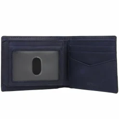 Fossil Herrengeldbörsen Querformat<Everett Geldbörse Leder 11 cm marine