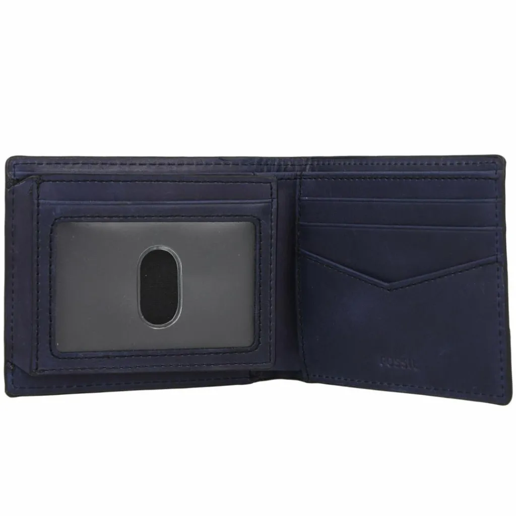 Fossil Herrengeldbörsen Querformat<Everett Geldbörse Leder 11 cm marine