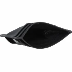 Discount Fossil Everett Kreditkartenetui Leder 10 cm schwarz