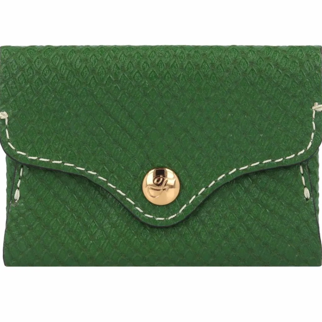 Discount Fossil Heritage Kreditkartenetui Leder 10 cm grün