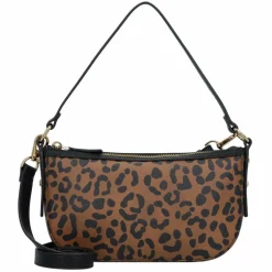 Discount Fossil Jolie Schultertasche Leder 21.5 cm black-leopard
