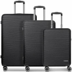 Online Franky Dallas 3.0 4 Rollen Kofferset 3-teilig mit Dehnfalte black