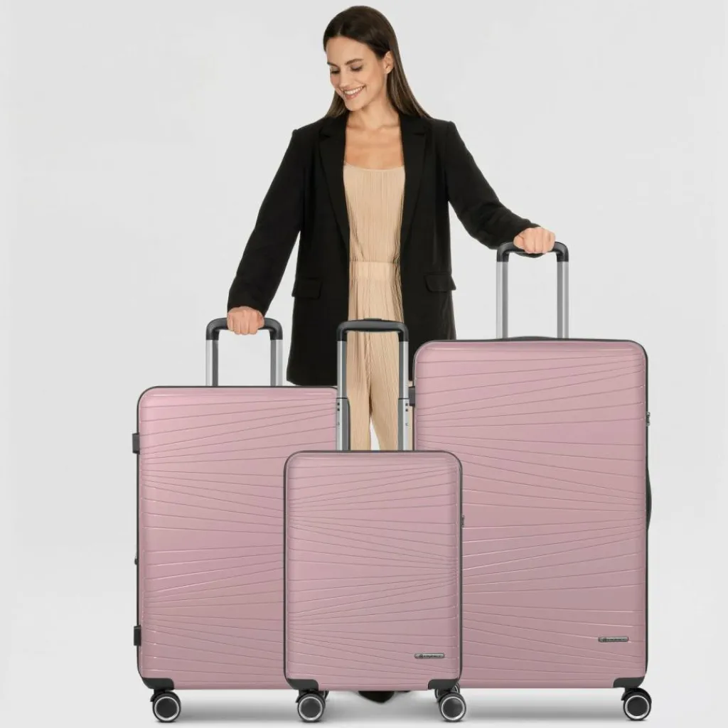 Franky Dallas 3.0 4 Rollen Kofferset 3-teilig mit Dehnfalte