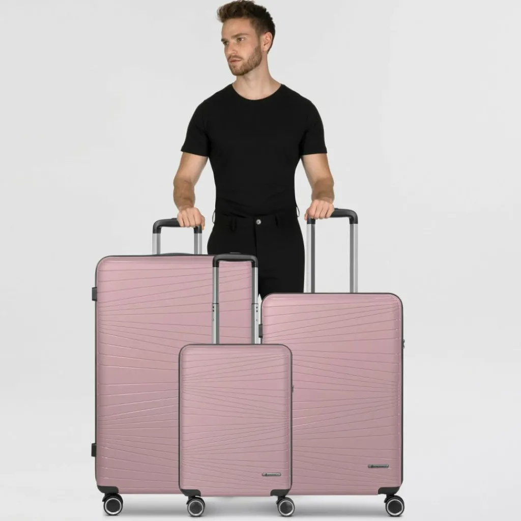 Franky Dallas 3.0 4 Rollen Kofferset 3-teilig mit Dehnfalte