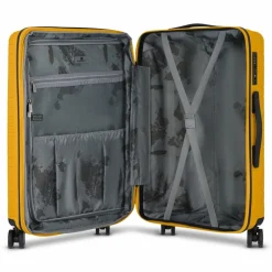 Clearance Franky Dallas 3.0 4 Rollen Kofferset 3-teilig mit Dehnfalte yellow