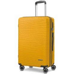 Clearance Franky Dallas 3.0 4 Rollen Kofferset 3-teilig mit Dehnfalte yellow