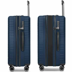 Franky Koffersets Als Hartgepäck|Koffersets 3-Teilig<Dallas 3.0 4 Rollen Kofferset 3-teilig mit Dehnfalte dark blue
