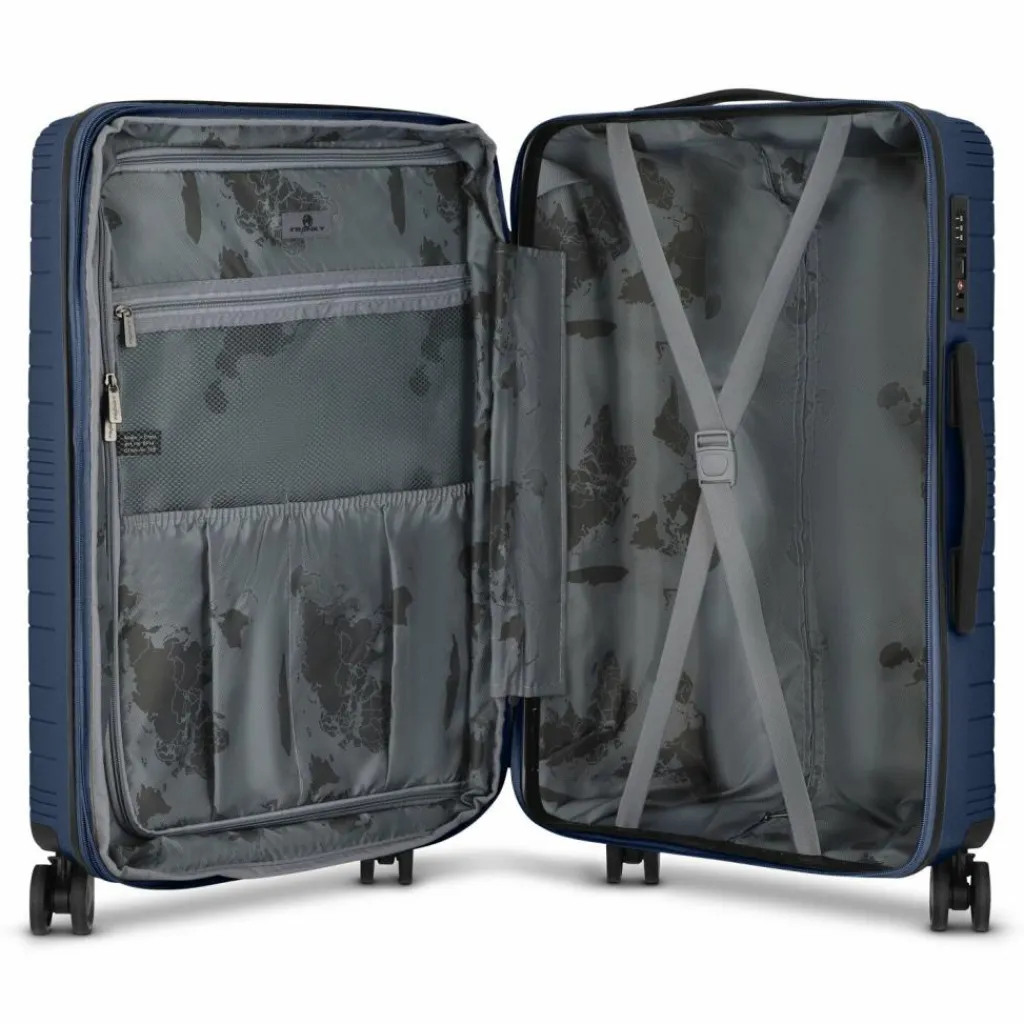 Franky Koffersets Als Hartgepäck|Koffersets 3-Teilig<Dallas 3.0 4 Rollen Kofferset 3-teilig mit Dehnfalte dark blue