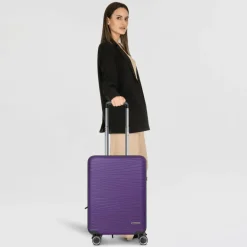 Franky Hartgepäck|4-Rollen Koffer<Dallas 3.0 4 Rollen Trolley S 55 cm purple