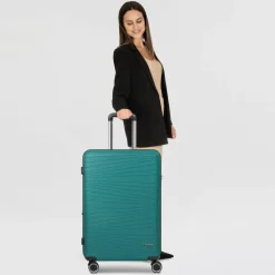 Sale Franky Dallas 3.0 4 Rollen Trolley M 65 cm mit Dehnfalte turquoise