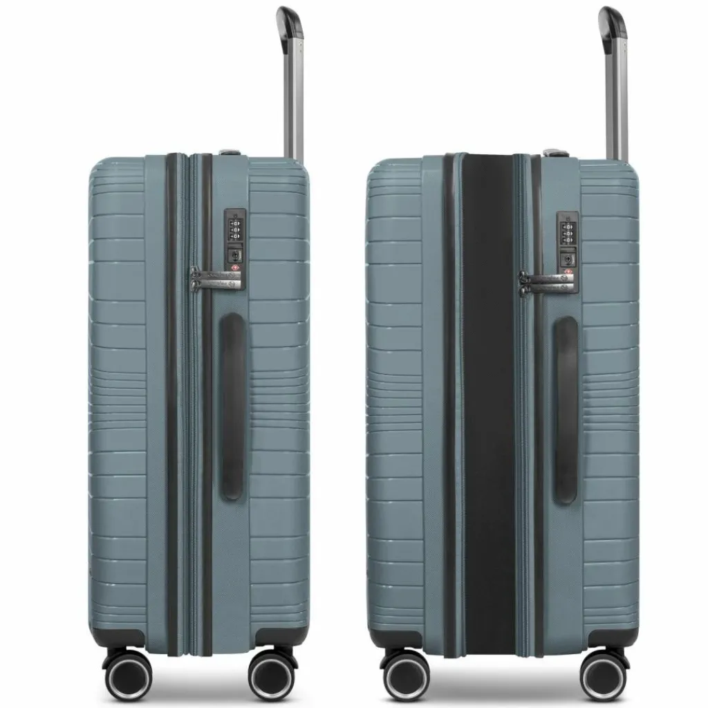 Clearance Franky Dallas 3.0 4 Rollen Trolley M 65 cm mit Dehnfalte grey