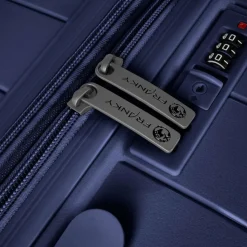 Franky Koffersets 3-Teilig|Koffersets Als Hartgepäck<London 4 Rollen Kofferset 3-teilig mit Dehnfalte dark blue