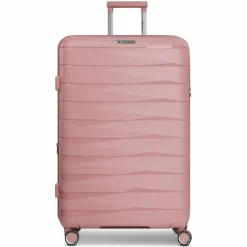 Hot Franky London 4 Rollen Trolley L 74 cm mit Dehnfalte rose