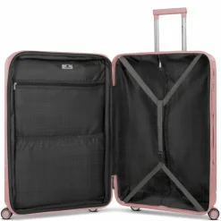 Hot Franky London 4 Rollen Trolley L 74 cm mit Dehnfalte rose