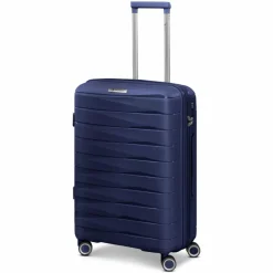 Franky Hartgepäck|4-Rollen Koffer<London 4 Rollen Trolley M 65 cm mit Dehnfalte dark blue