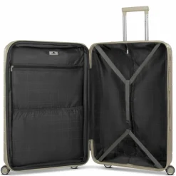 Franky Hartgepäck|4-Rollen Koffer<London 4 Rollen Trolley L 74 cm mit Dehnfalte beige