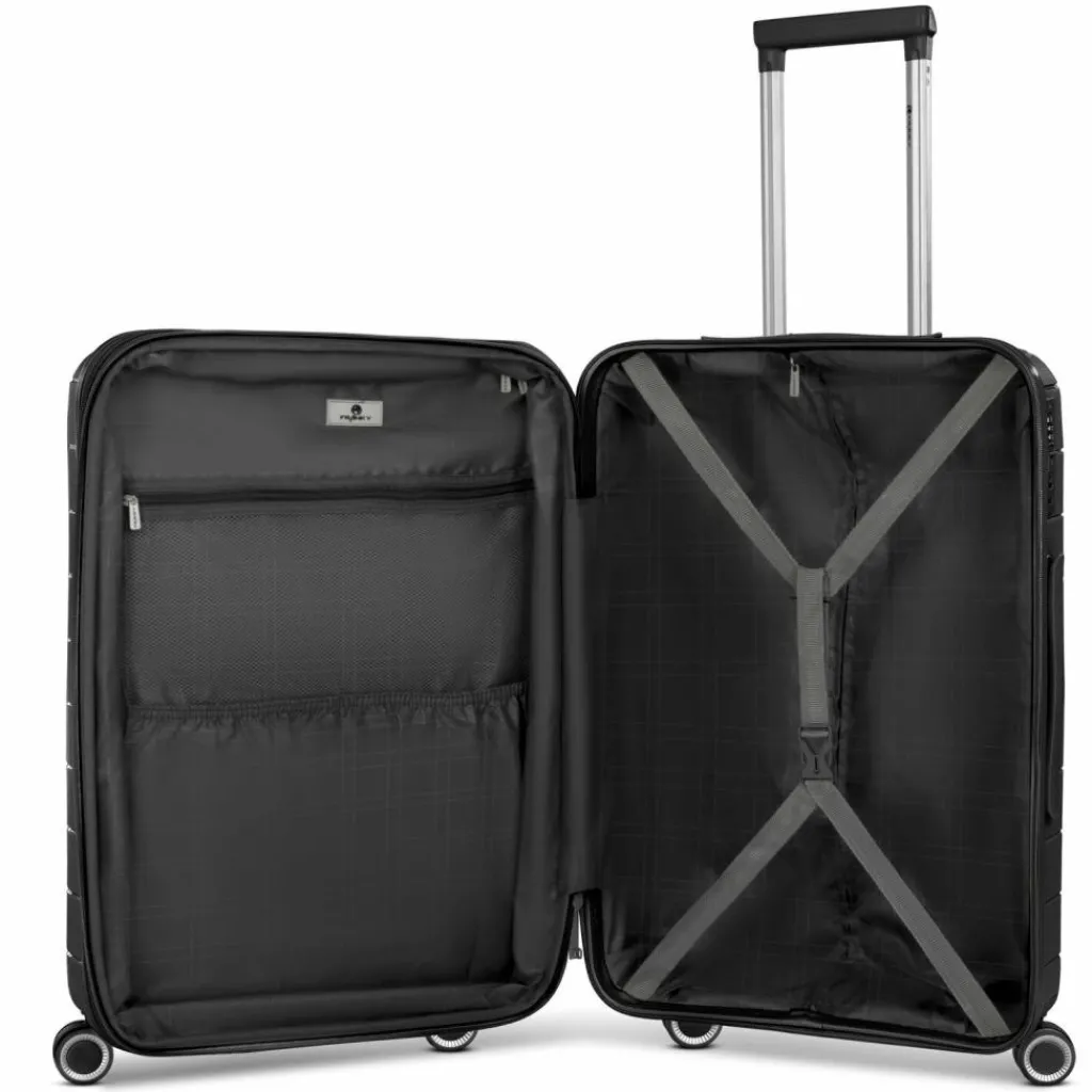 Franky London 4 Rollen Trolley M 65 cm mit Dehnfalte