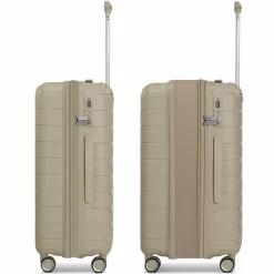 Sale Franky London 4 Rollen Trolley M 65 cm mit Dehnfalte beige