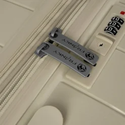 Sale Franky London 4 Rollen Trolley M 65 cm mit Dehnfalte beige