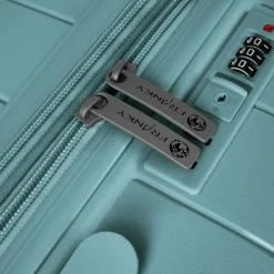 Franky Hartgepäck|4-Rollen Koffer<London 4 Rollen Trolley M 65 cm mit Dehnfalte mint green