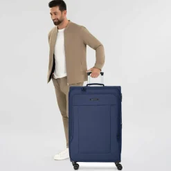 Franky Melbourne 3.0 4-Rollen Trolley 79 cm mit Dehnfalte dark blue
