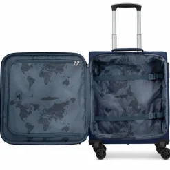 Franky Weichgepäck Kabinengepäck|4-Rollen Kabinentrolleys<Melbourne 3.0 4-Rollen Kabinentrolley 55 cm dark blue