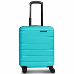 Outlet Franky Munich 4.0 4 Rollen Kabinentrolley S 53 cm mit Dehnfalte aqua dull