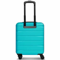 Outlet Franky Munich 4.0 4 Rollen Kabinentrolley S 53 cm mit Dehnfalte aqua dull
