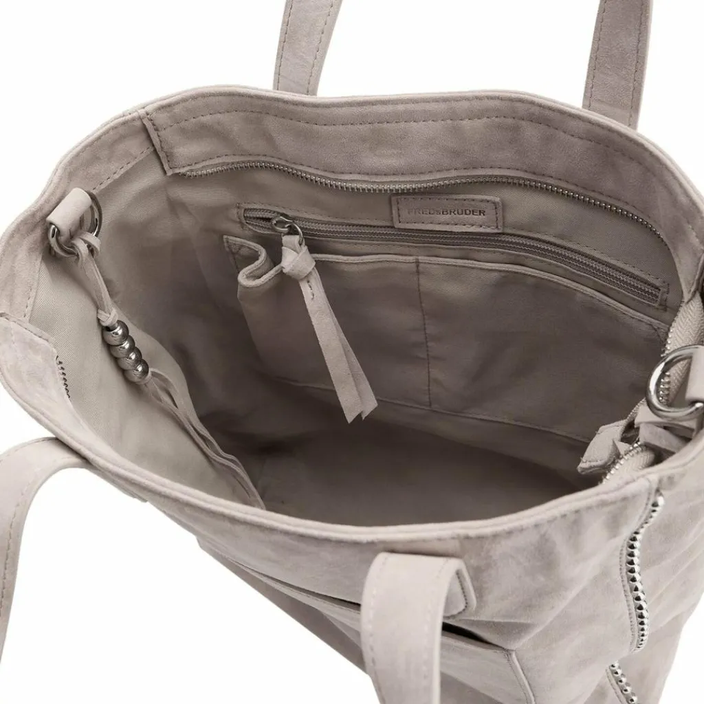 Clearance FredsBruder All About Beads Shopper Tasche Leder 29 cm chai latte