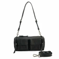 Hot FredsBruder All My Pockets Schultertasche Leder 24 cm black