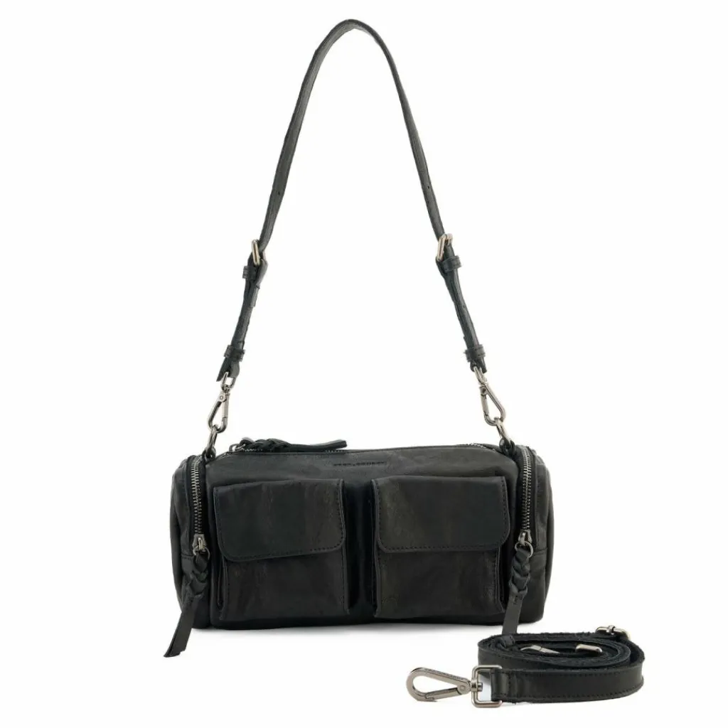 Hot FredsBruder All My Pockets Schultertasche Leder 24 cm black