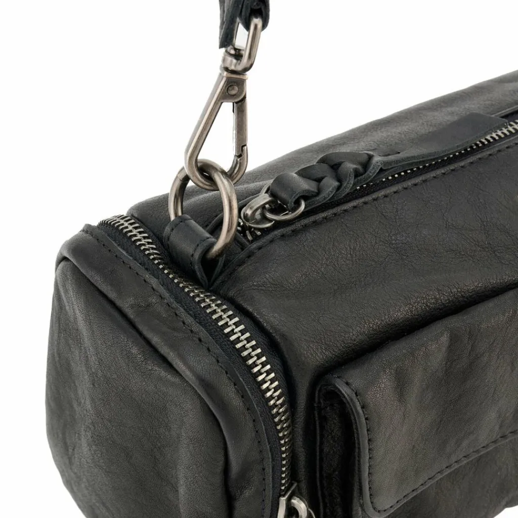 Hot FredsBruder All My Pockets Schultertasche Leder 24 cm black