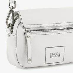 Hot FredsBruder Bestie Umhängetasche Leder 20 cm oat milk