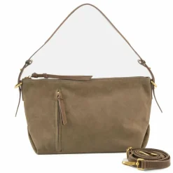 FredsBruder Beyond Schultertasche Leder 37.5 cm taupe