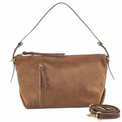 FredsBruder Schultertaschen<Beyond Schultertasche Leder 37.5 cm toffee