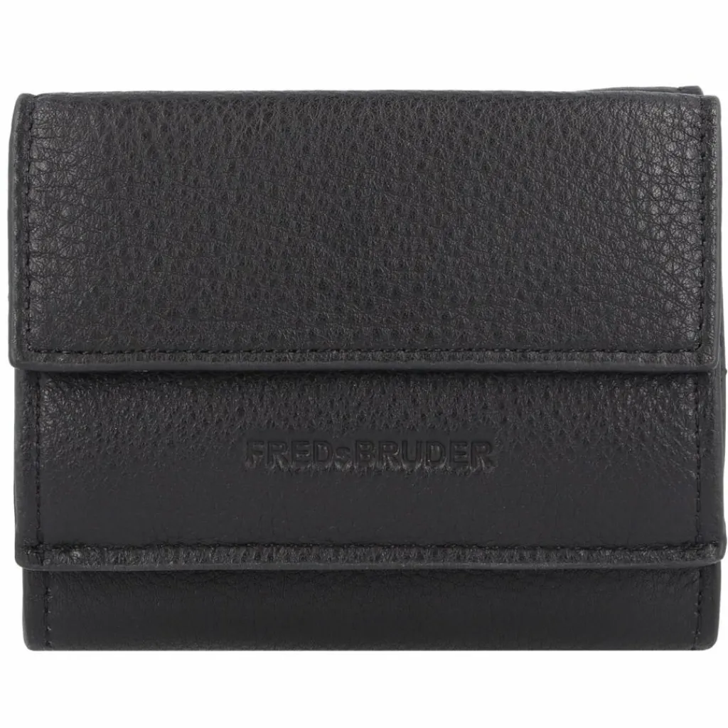 FredsBruder Damengeldbörsen Querformat<Bobonia Geldbörse Leder 10.5 cm black