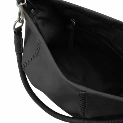 New FredsBruder Calm Schultertasche Leder 41 cm black